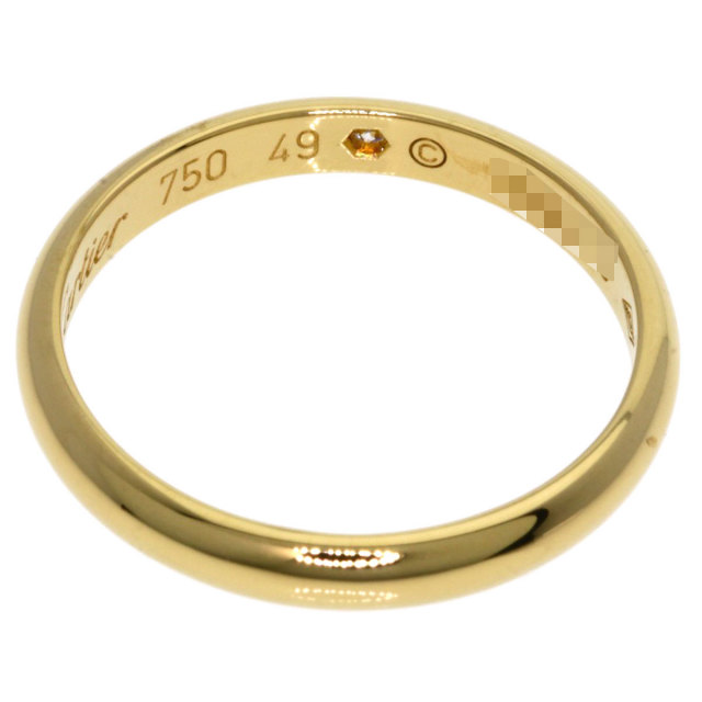 CARTIER カルティエ 1895 ウェディング 1P ダイヤモンド #49 リング
