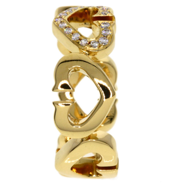 CARTIER カルティエ Cハート ダイヤモンド #47 リング・指輪 K18  