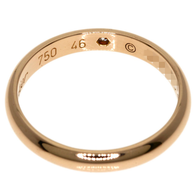 CARTIER カルティエ 1895 ウェディング1P ダイヤモンド #46 リング  