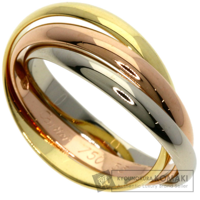 安価 ワタナベ CARTIER カルティエ トリニティ SM #53 リング・指輪 K18 アクセサリー