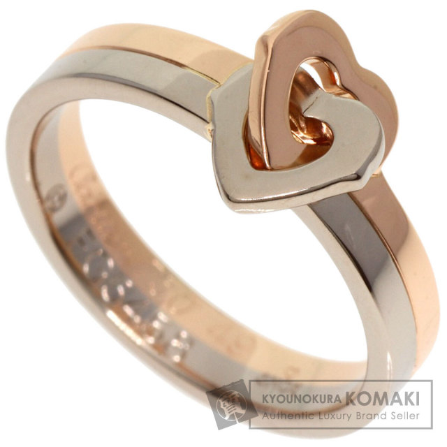 CARTIER カルティエ ダブルハート リング #49 リング・指輪 K18ピンク  
