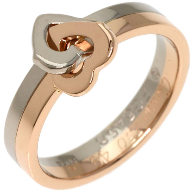 CARTIER カルティエ ダブルハート リング #49 リング・指輪 K18ピンク  