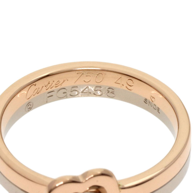 CARTIER カルティエ ダブルハート リング #49 リング・指輪 K18ピンク  