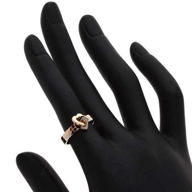 CARTIER カルティエ ダブルハート リング #49 リング・指輪 K18ピンク  