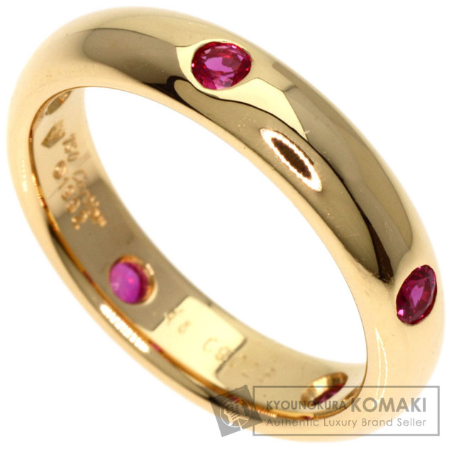 CARTIER カルティエ ステラ 5P ルビー #48 リング・指輪 K18イエロー  