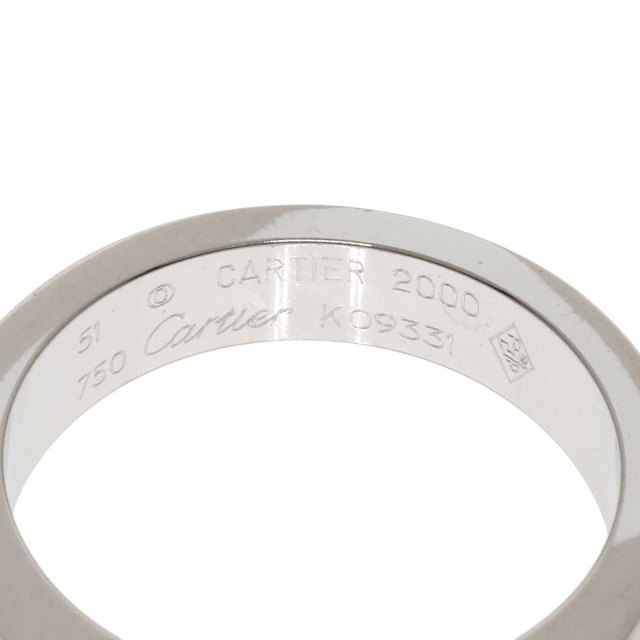 CARTIER カルティエ タンクリング #51 リング・指輪 K18ホワイト 