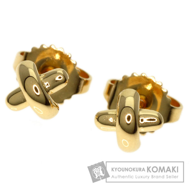 TIFFANY&Co. ティファニー クロスステッチ ピアス K18イエロー
