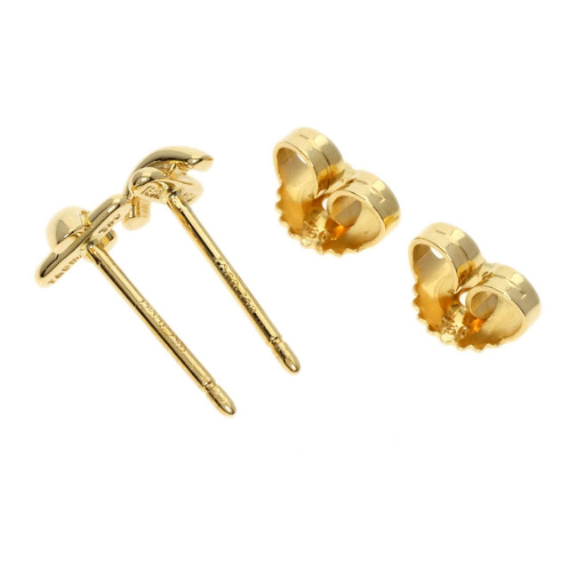 TIFFANY&Co. ティファニー クロスステッチ ピアス K18イエロー