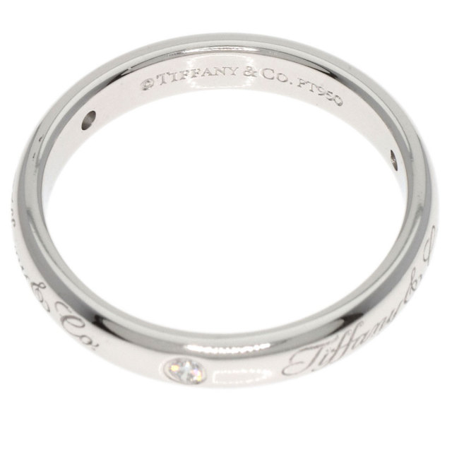 TIFFANY&Co. ティファニー ノーツ ルシダ ロゴ 3P ダイヤモンド リング  