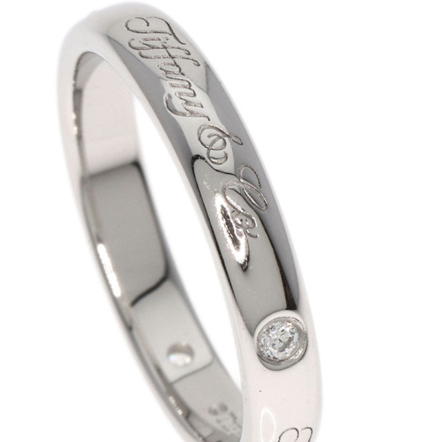 TIFFANY&Co. ティファニー ノーツ ルシダ ロゴ 3P ダイヤモンド リング  