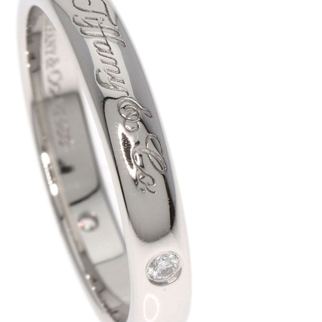 TIFFANY&Co. ティファニー ノーツ ルシダ ロゴ 3P ダイヤモンド リング  