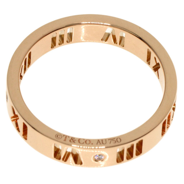 TIFFANY&Co. ティファニー ピアスド アトラス 4P ダイヤモンド リング  