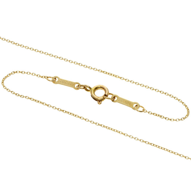 Tiffany ボリュームイニシャルcネックレス希少 TIFFANY&Co. ティファニー イニシャル C ネックレス K18イエロー