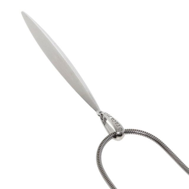 TIFFANY&Co. ティファニー フェザー ネックレス K18ホワイトゴールド  