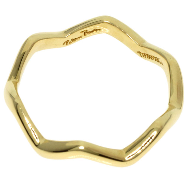 TIFFANY&Co. ティファニー ジグザグリング 750 ゴールド TIFFANY&Co. ティファニー 美品 ジグザグ リング 10号 750 K18YG