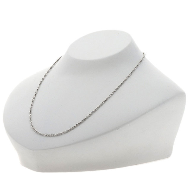 BVLGARI ブルガリ チェーン 40cm ネックレス K18ホワイトゴールド  