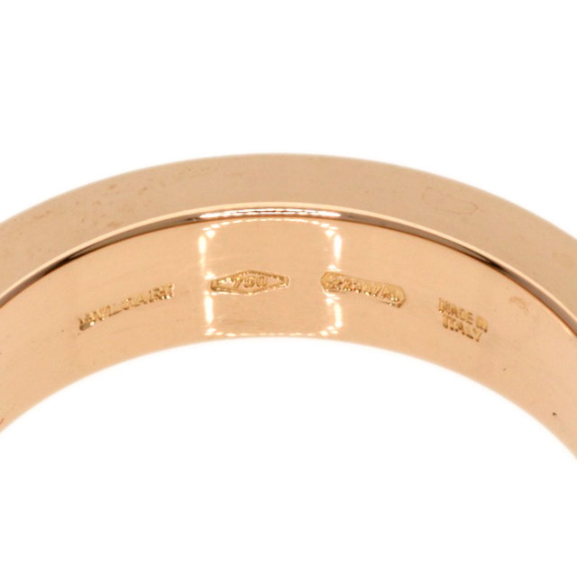 BVLGARI ブルガリ ダブルロゴ1P ダイヤモンド リング・指輪 K18ピンク 