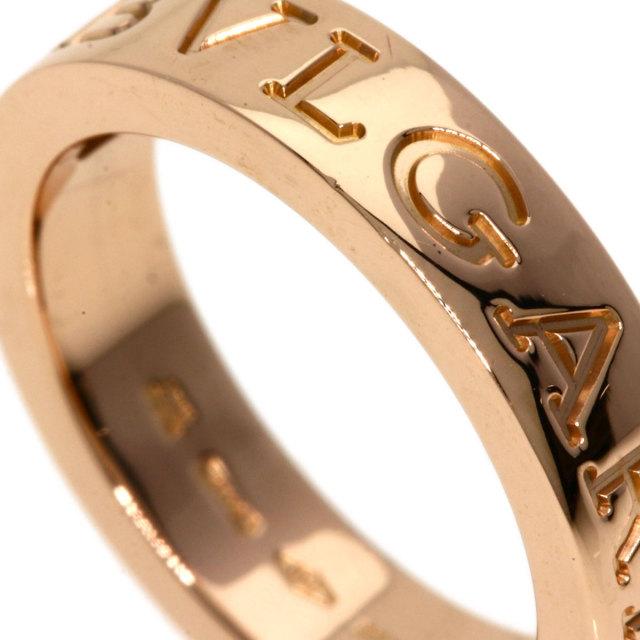 BVLGARI ブルガリ ダブルロゴ1P ダイヤモンド リング・指輪 K18ピンク 