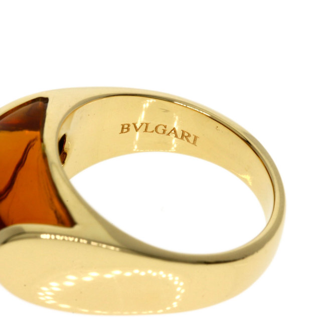 BVLGARI ブルガリ トロンケット シトリン リング・指輪 K18イエロー 