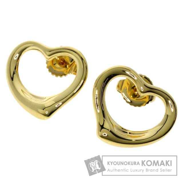 TIFFANY&Co. ティファニー オープンハート ミディアム ピアス K18  