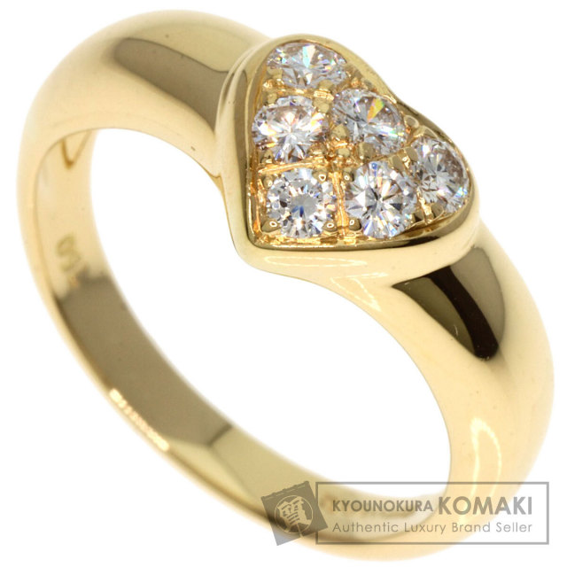 ティファニー TIFFANY&Co. ハートリング 指輪 ダイヤモンド K18YG 12号  
