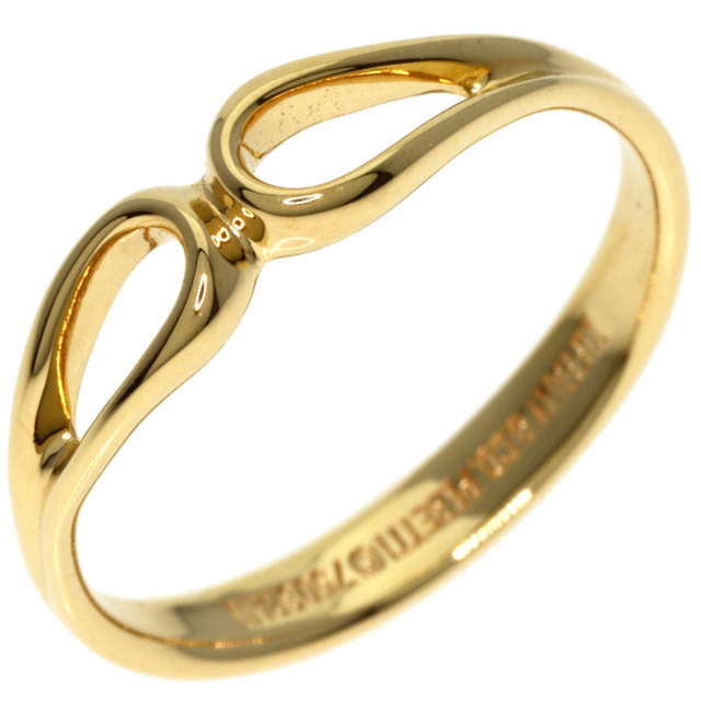 TIFFANY&Co. ティファニー オープンティアドロップ リング・指輪 K18 