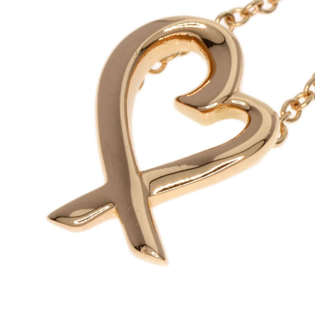 TIFFANY&Co. ティファニー ラビングハート ネックレス K18ピンク  