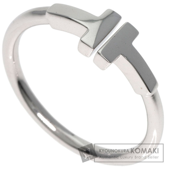TIFFANY&Co. ティファニー Tワイヤー リング・指輪 K18ホワイト
