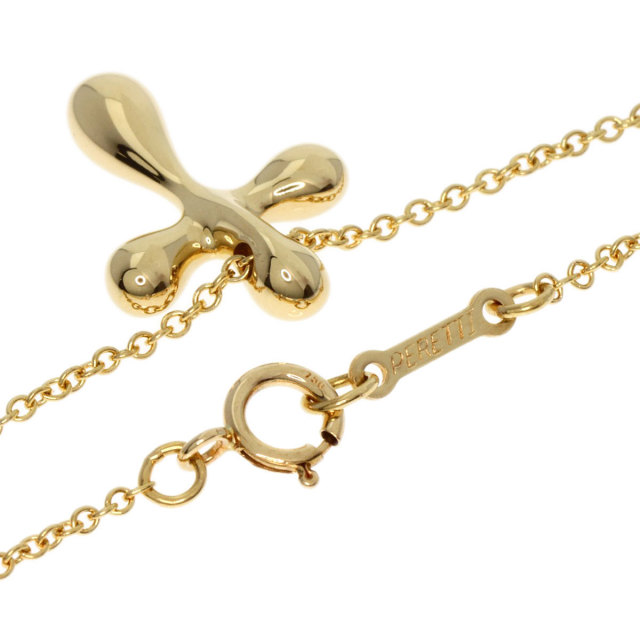 TIFFANY&Co. ティファニー スモールクロス ネックレス K18イエロー 