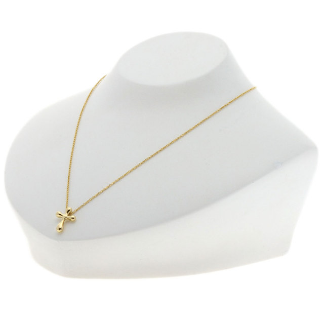 TIFFANY&Co. ティファニー スモールクロス ネックレス K18イエロー  