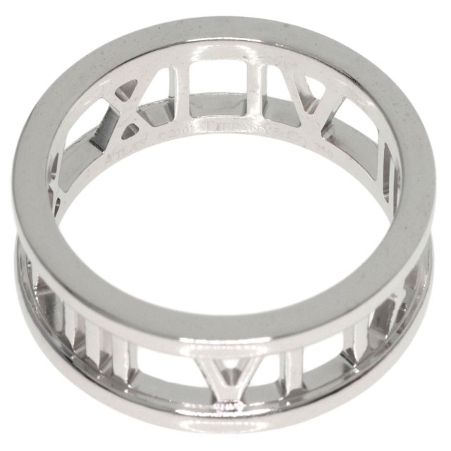 TIFFANY&Co. ティファニー アトラスオープン リング・指輪 K18ホワイト  