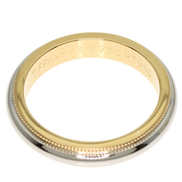 ティファニートゥギャザーミルグレインバンドリングプラチナ&イエロー