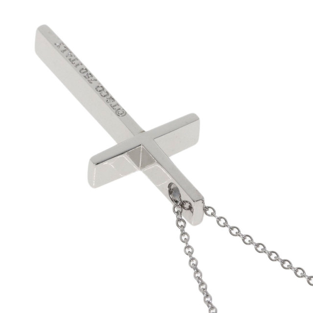 TIFFANY&Co. ティファニー メトロクロス ネックレス K18ホワイト