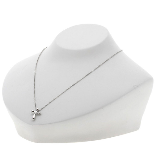 TIFFANY&Co. ティファニー スモールクロス ネックレス プラチナPT950 