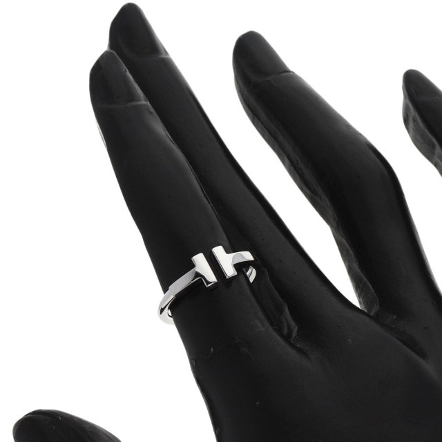 TIFFANY&Co. ティファニー Tワイヤー リング・指輪 K18ホワイト 