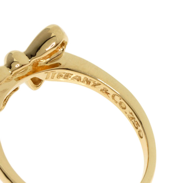 Tiffany & Co. ゴールド リボンリング TIFFANY&Co. ティファニー リボンモチーフ リング・指輪 K18