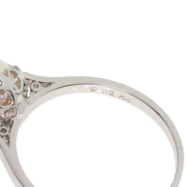 MIKIMOTO ミキモト パール 真珠 リング・指輪 K14ホワイトゴールド  