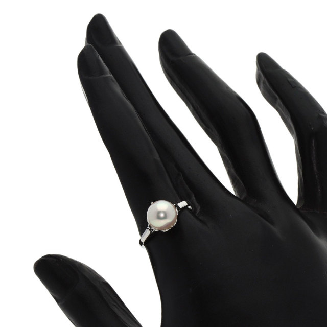 MIKIMOTO ミキモト パール 真珠 リング・指輪 K14ホワイトゴールド  