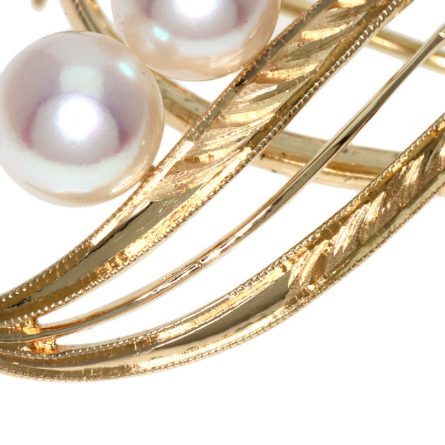 MIKIMOTO ミキモト パール 真珠 聞き取っ 5珠 ブローチ