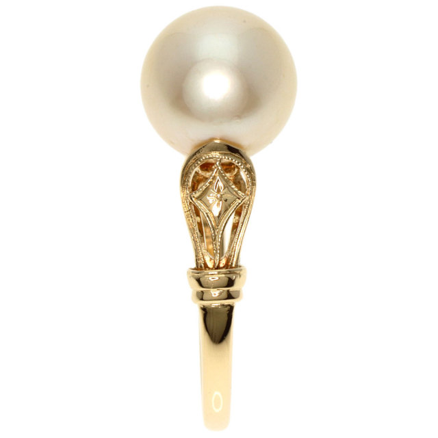 MIKIMOTO ミキモト パール 真珠 リング・指輪 K14イエローゴールド 