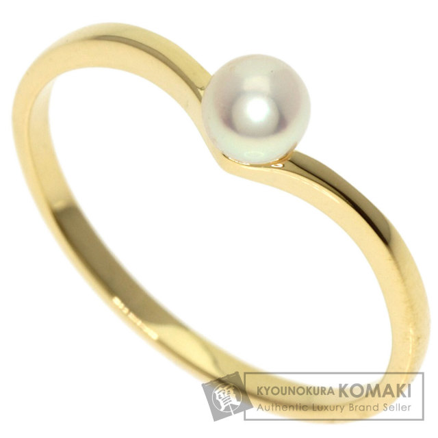 MIKIMOTO ミキモト ベビーパール 真珠 リング・指輪 K18イエロー 