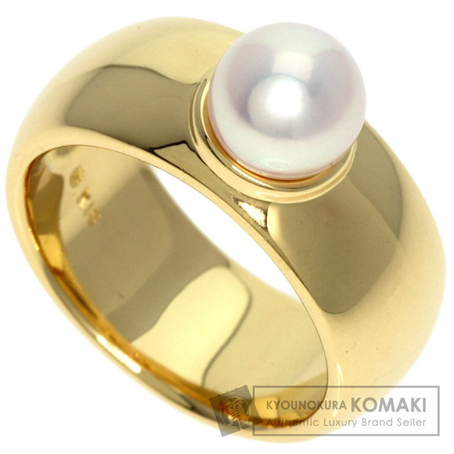 MIKIMOTO ミキモト パール 真珠 リング・指輪 K18イエローゴールド 