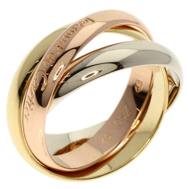 CARTIER カルティエ トリニティ #52 リング・指輪 K18イエローゴールド