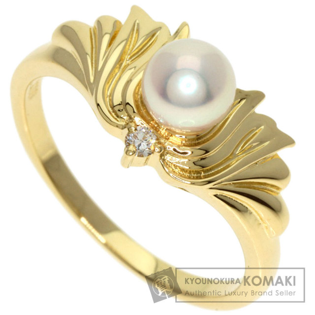 MIKIMOTO ミキモト ベビーパール 真珠 1P ダイヤモンド リング・指輪 