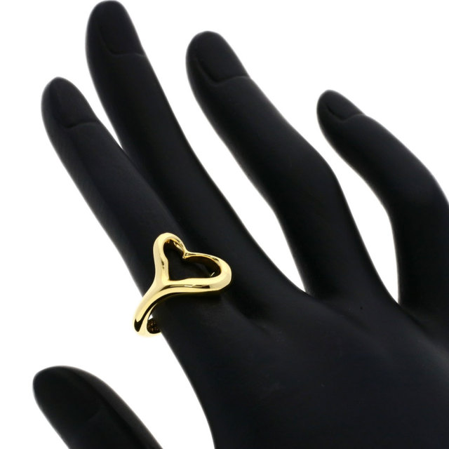 TIFFANY&Co. ティファニー オープンハート リング・指輪 K18イエロー  