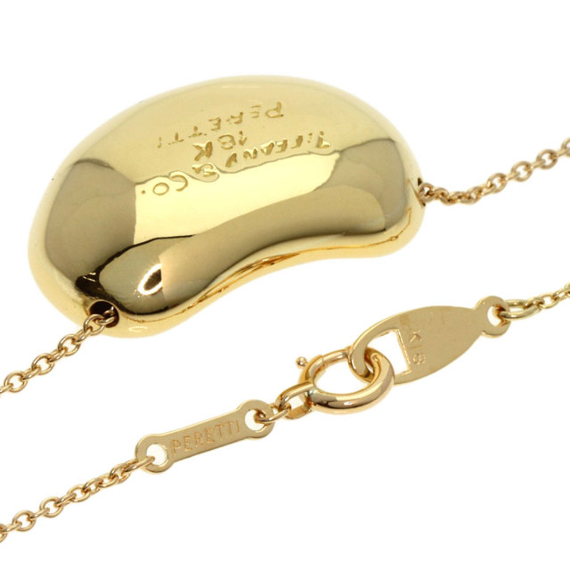 TIFFANY & CO. ティファニー ネックレス K18YG - 4800724S0042 TIFFANY&Co. ティファニー ビーン ネックレス K18イエロー