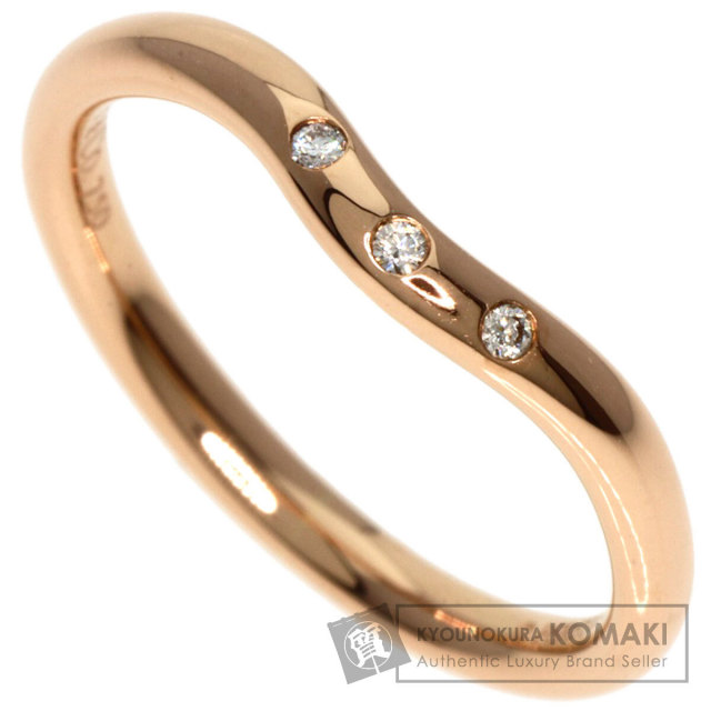 TIFFANY&Co. ティファニー カーブドバンドリング 3P ダイヤモンド 