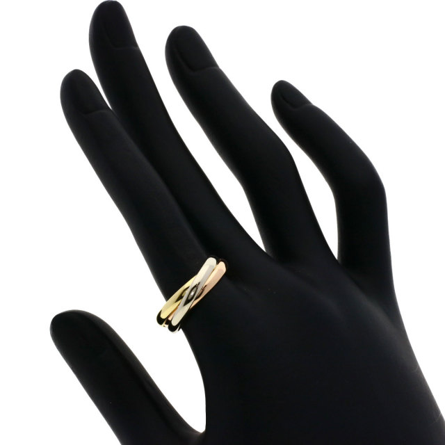 Cartier カルティエ　トリニティリングSM 54 カルティエトリニティリング SM スリーカラー #54 レディース