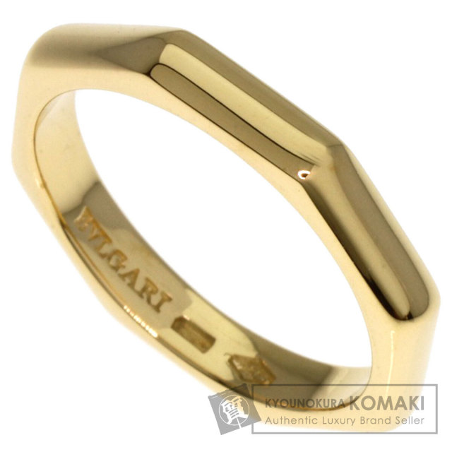 美品 BVLGARI ブルガリ オクタゴナルリング K18WG 約7号 BVLGARI BVLGARI ブルガリ オクタゴナルリング 指輪 750 18K WG