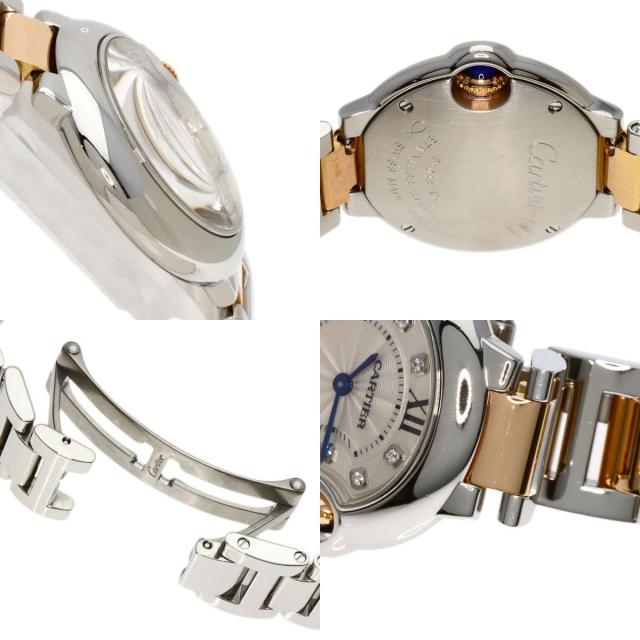 CARTIER カルティエ WE902030 バロンブルー 28mm 11P ダイヤモンド  